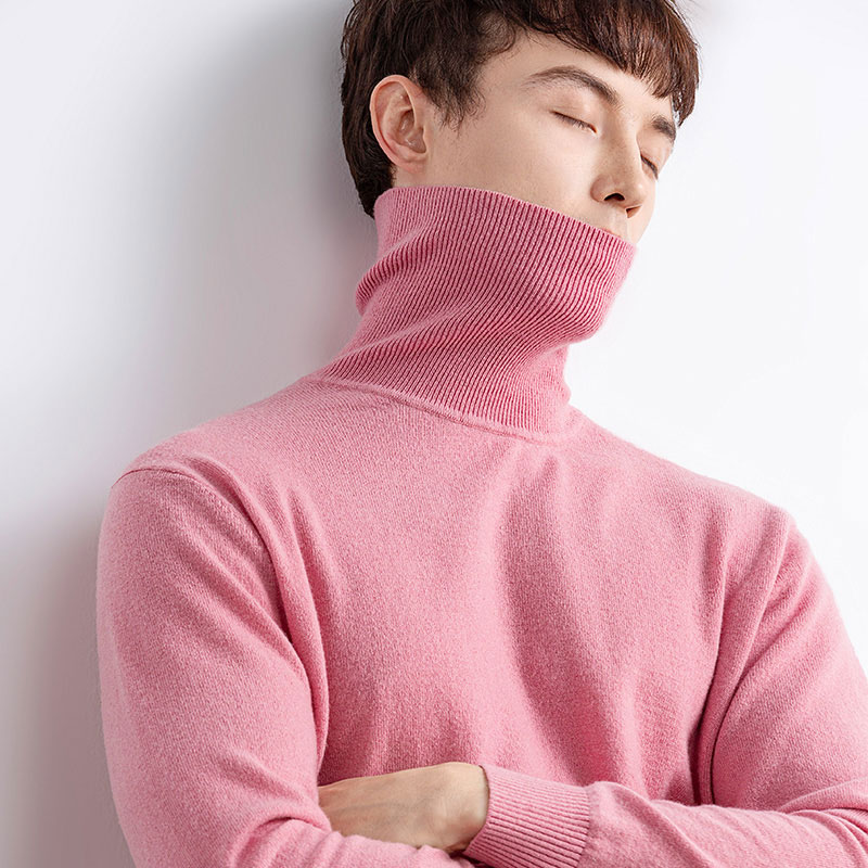 Does a small high necked pullover sweater look thin?
