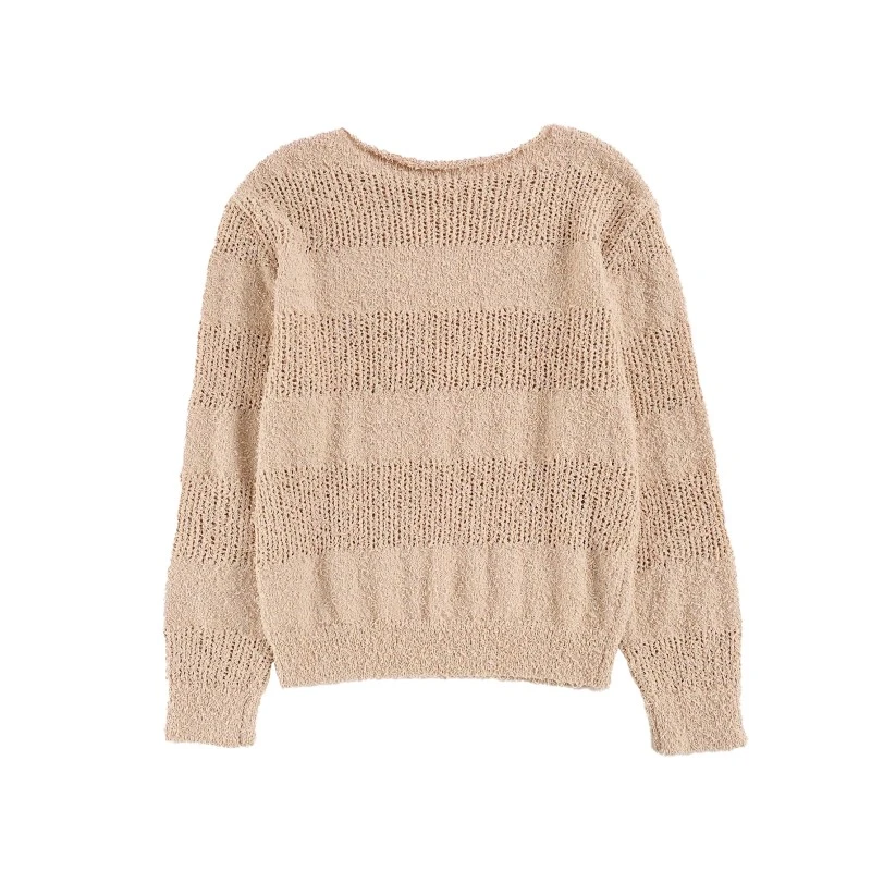 How to restore the fluffiness of loose knitted woolen sweaters with round neck pullover?