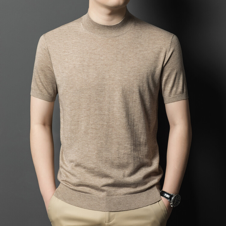 Short Sleeve Crew Neck Pullover Sweater