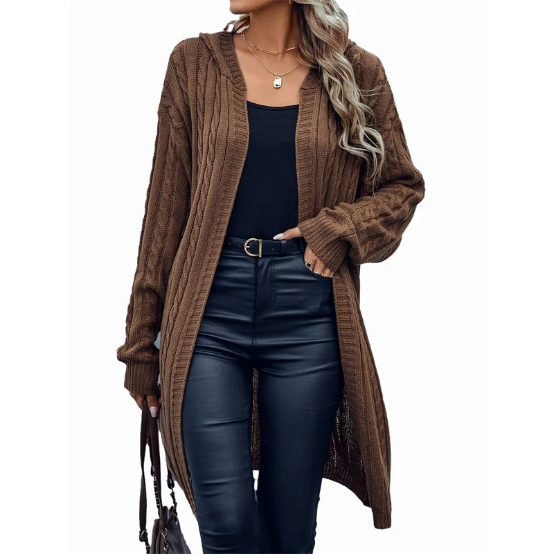 Women Long Cardigan Hoodie Sweater